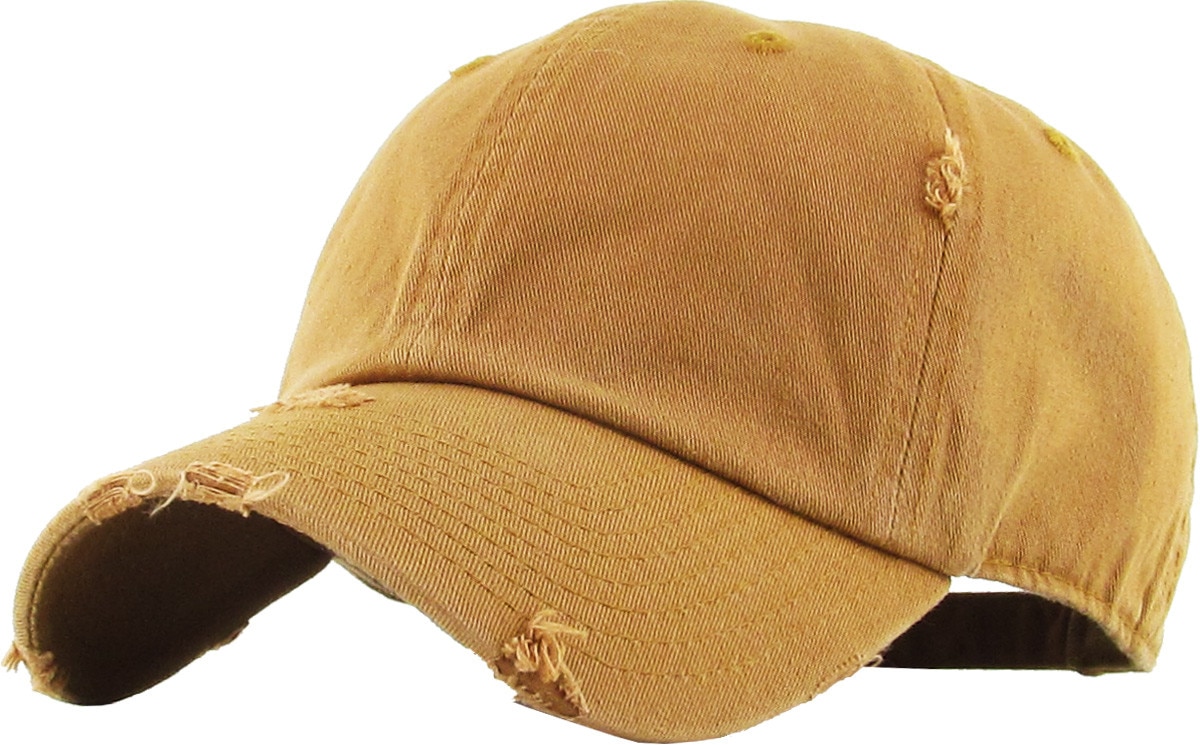 Timber Distressed Vintage Baseball Cap Front Side View